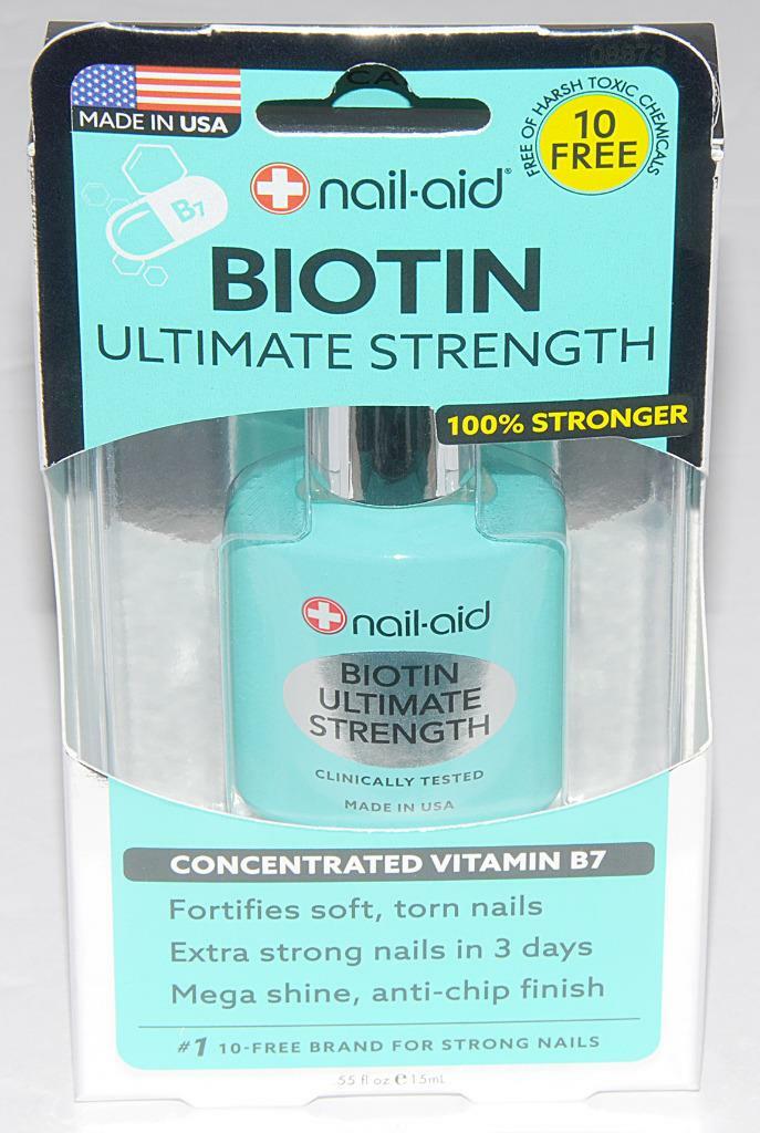 NAIL-AID ~ Biotin - Ultimate Strength Polish - 100% Stronger NAILS 08873 *NEW