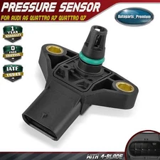 Manifold Pressure (MAP) Sensor with 4-Blade for Audi A6 Quattro A7 Quattro Q7