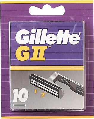 Lot De 3 Blisters De Recharges Gillette G II Plus - Lames Doubles Pivotantes, Neuf
