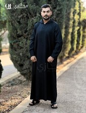 Aljazi Moroccan Thobe for Men with hat, High Quality, Modern FAST SHIPPING