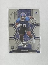 Evan Neal 2022 Panini Mosaic Rookie Card RC #368 New York Giants