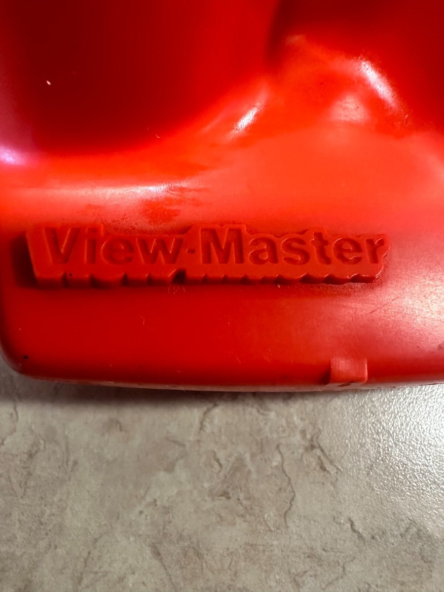 Vintage 1980s Red Viewmaster 3D View-Master Viewer Orange Lever