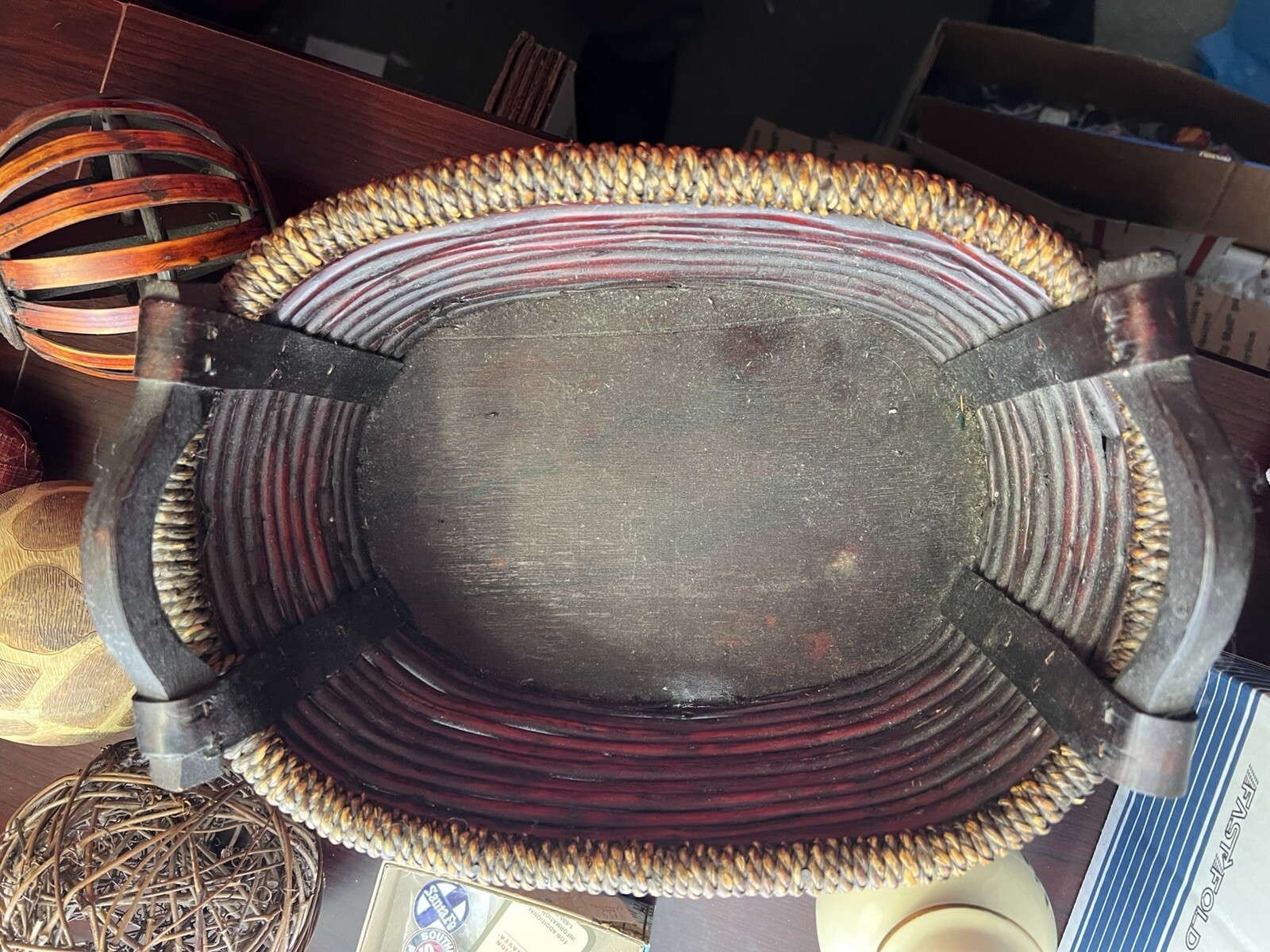 Beautiful Decorative Basket w/ Spheres