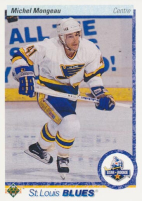 1990-91 Upper Deck French #345 MICHEL MONGEAU - St. Louis Blues