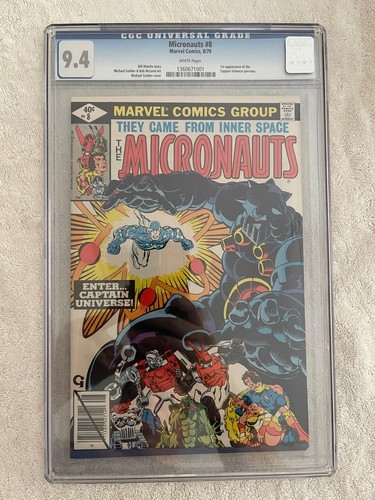 MICRONAUTS #8 - CGC 9.4 - White Pages - 1st app. Captain Universe - 1978
