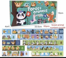 Forest Animals Numbers Puzzles For Kids Educational Fun Math Count Puzzle