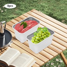 8 szt. Hotel? Strzałka Stal nierdzewna Pojemnik na żywność? Z pokrywkami Patelnie hotelowe DHL