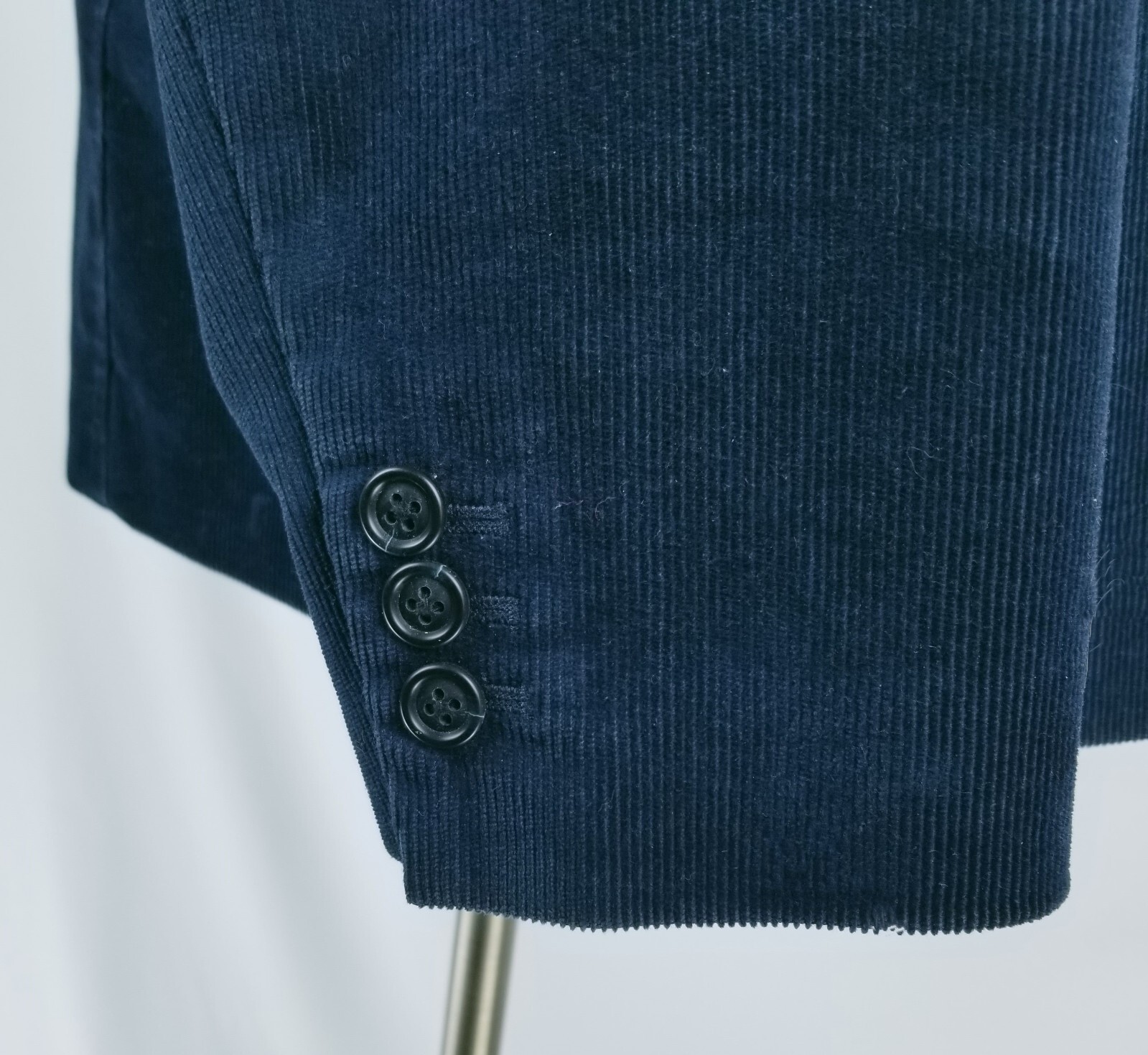 Lands' End Women's Corduroy Jacket Size 18 Solid Blue Button Down