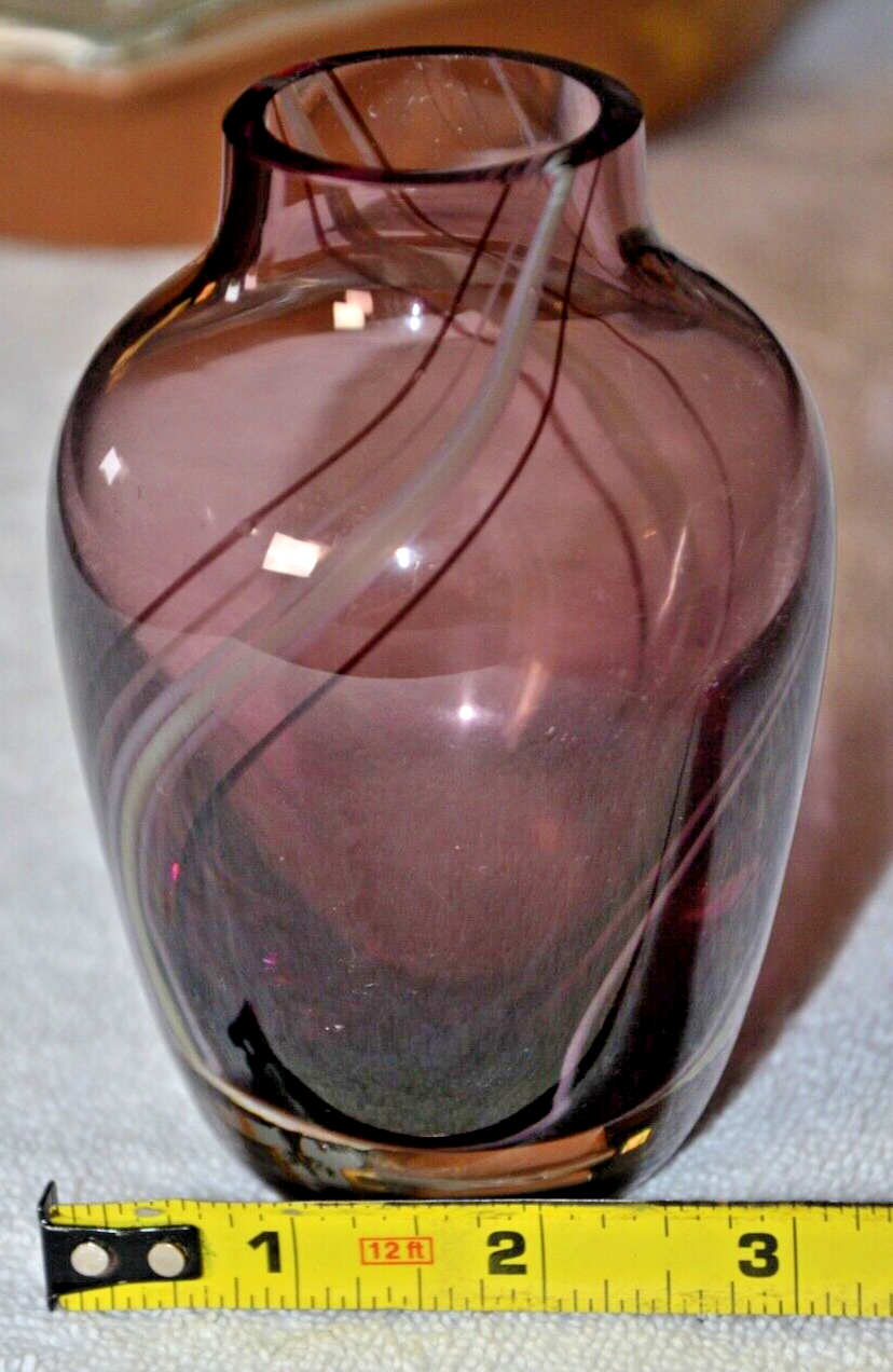 Caithness ART GLASS (Scotland) VASE SIGNED eBay