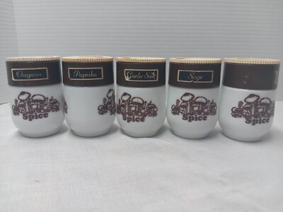Vintage Gemco Merry Mushroom Spice Shaker (Set Of 5)