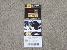 Steelers  vs Saints  Full Ticket November 30   2014 @ Heinz Field D1