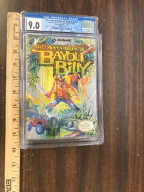 1989 the adventures of bayou billy nes cib cgc 9.0