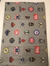 Pottery Barn Teen NBA Basketball Eastern Conference Flat Sheet  QUEEN