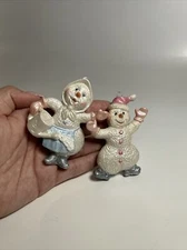 Set Of 2 Snow Buddies Figurine Everest Snowman By The Encore Group Ornaments