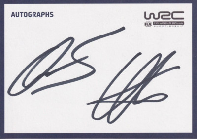 Oliver Solberg WRC Rally hand signed autograph card