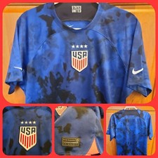 Official Men's USA USMNT Away Vapor Match Authentic Jersey 2022 Slim Fit XL Nike