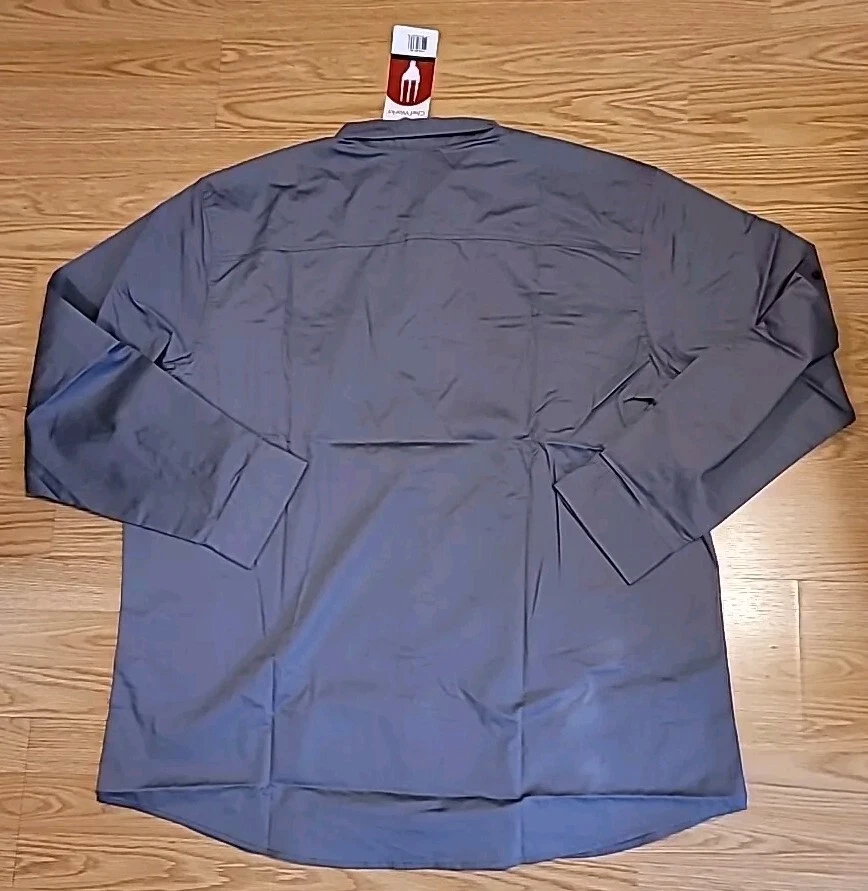 Chef Works 2XL Button Down Gray Shirt Long Convertible Sleeve New With Tags - Image 4 of 4
