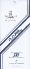 Showgard Stamp Mount Strips For UN Inscription Blocks (6) 89mm Black 1 Pack