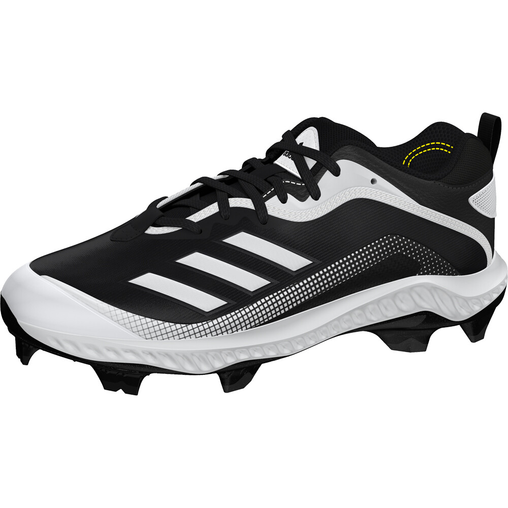 Adidas Black Molded Baseball Cleats Icon 6 Bounce TPU Black/White | eBay