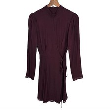 Reformation Otessa Dress Prune Mini New With Tags Size Small
