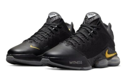%Size 12 Nike Mens LeBron 19 Low Witness DH1270-002 Black Gold Shoes A9 $_57.JPG?set_id=880000500F main image 4