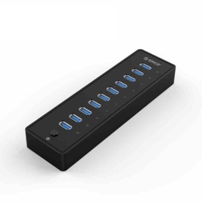 ORICO 10-Port USB Hub Charger USB Expansion Splitter Windows XP/Vista/7/8 & MAC
