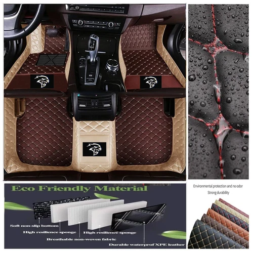For Dodge All Series Car Floor Mats Luxury Custom Auto Liner Carpets Waterproof - Imagen 40 de 42