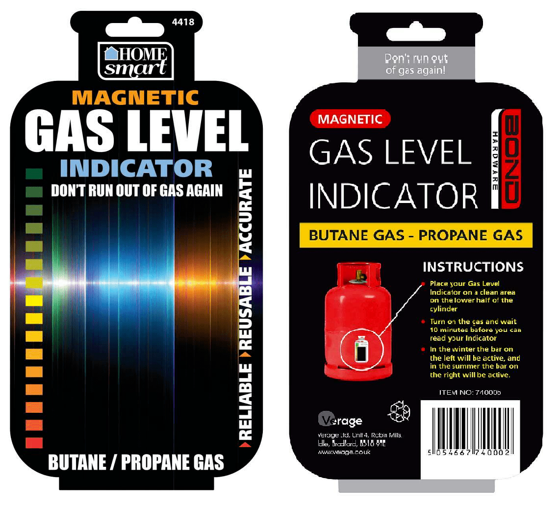 Gas Level Indicator Magnetic Caravan Camping Motorhome Butane Propane Calor LPG