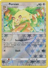 Reverse Holo Persian 102/147 Rare SM - Burning Shadows Pokemon TCG