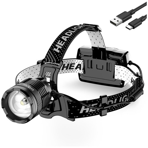Superhelle 30W LED Stirnlampe Wiederaufladbare Stirnlampe Kopflampe Notlampe - Bild 12 von 12