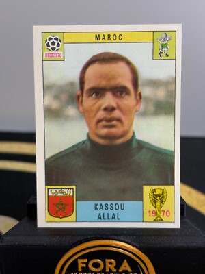 1970 Panini World Cup Mexico 70 Kassou Allal Morocco Maroc Italian Version