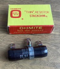 OHMITE Resistor 25 Watts 2500 Ohms Ceramic Enameled #0378 NEW Other