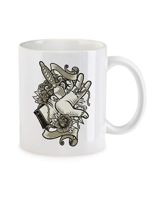 Daggered Hand Kaffeetasse Tattoo Tätowierer Dagger RPG Asian Japan Dolch Hand