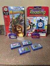 LeapFrog Interactive LeapPad Lot of 6 Game Cartridges w/ 2 Books