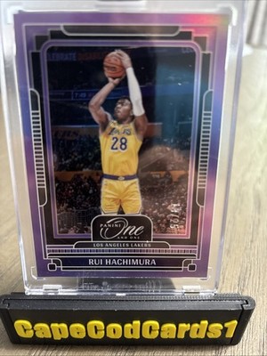 2024-25 Panini One and One - Rui Hachimura #80 Purple 18/25
