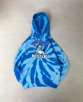 Port & Company Pullover Hoodie Sweat Us Printed Mustangs 50% Baumwolle Tie and Dye S
