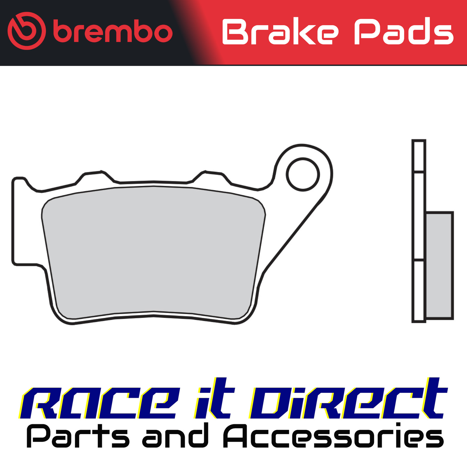 Brake Pads for APRILIA PEGASO 650 IE TIBET 2004 Rear Sinter Offroad Race Brembo