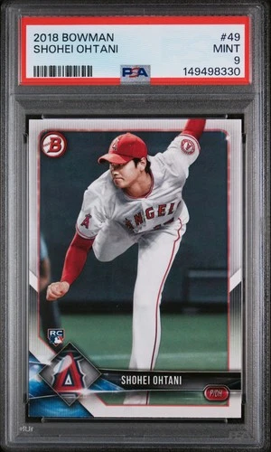 2018 Bowman Shohei Ohtani #49 Rookie Card (RC) PSA 9