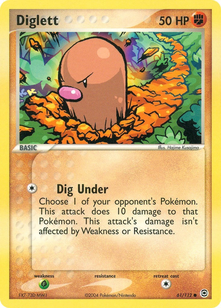 Diglett - EX FireRed & LeafGreen - 61/112 - Common