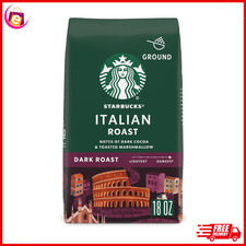 Starbucks Ground Coffee Dark Roast Coffee Italian Roast 100 Arabica 1 bag 18 oz