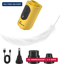 Portable Air Pump for Inflatables, 2oz Ultra-Fast Mini Electric Air Pump with Re