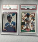 2 Ken Griffey Jr Rookie Card Cards PSA 8