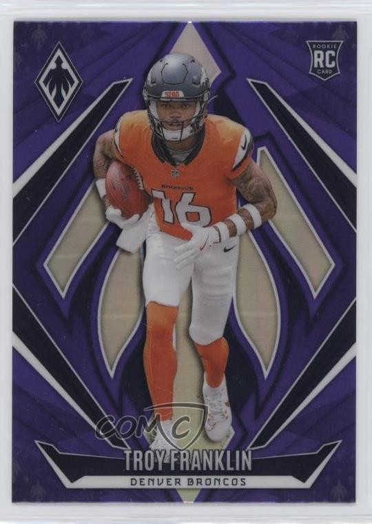 2024 Panini Phoenix Rookies Purple Troy Franklin #244 Rookie RC 18em