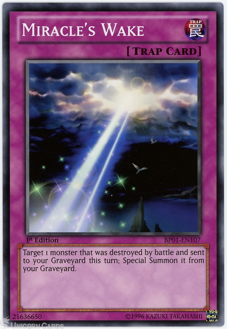 BP01-EN107 Miracle's Wake : Common 1st Edition Mint YuGiOh Card