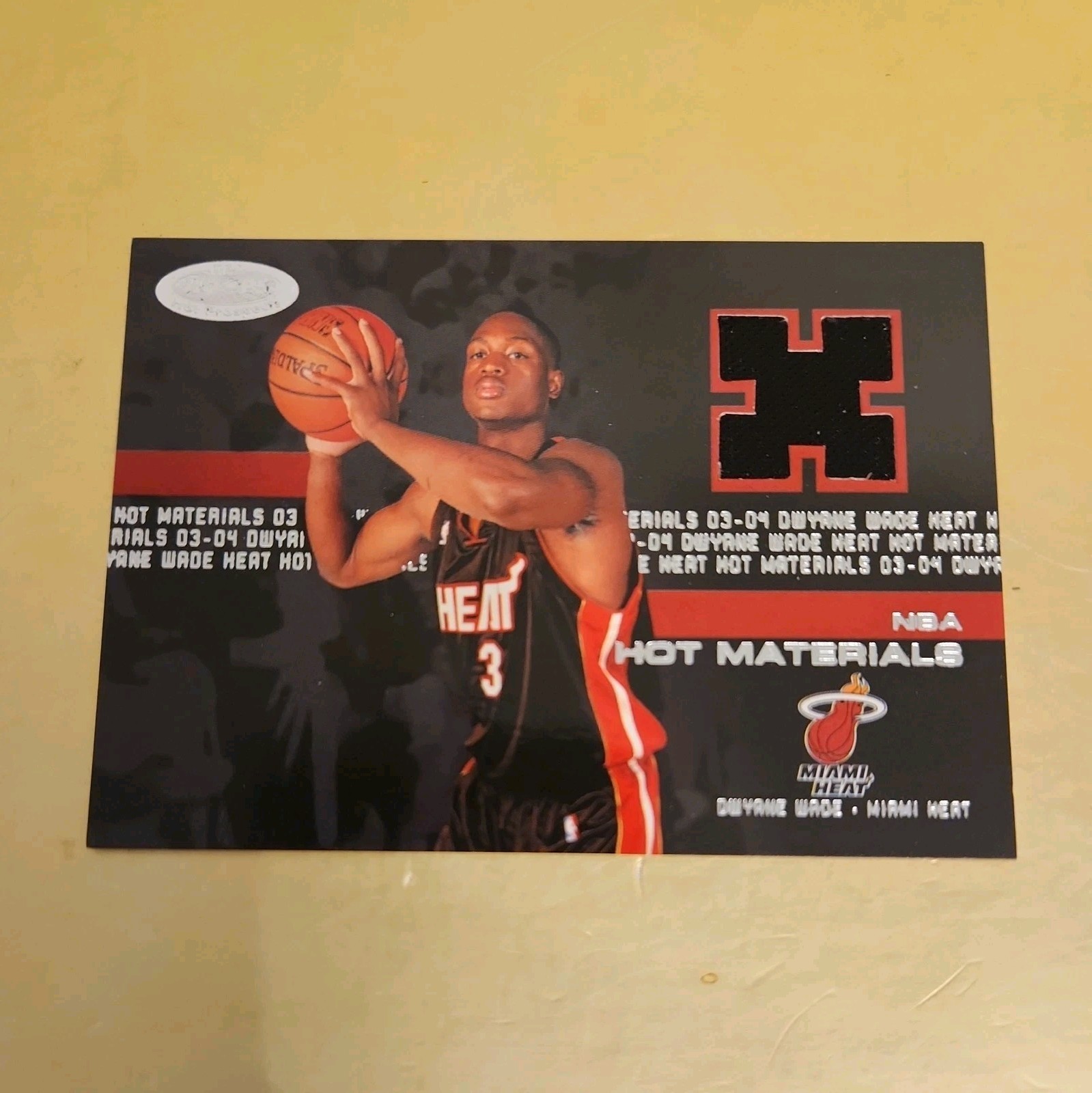 Dwyane Wade #HM-DW Basketball Cards 2003 Hoops Hot Prospects Materials trading card — raw and PSA graded price guide