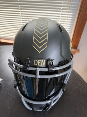 #ad #ad Troy Franklin Signed Denver Broncos Salute to Service Helmet Full size replica $240.00