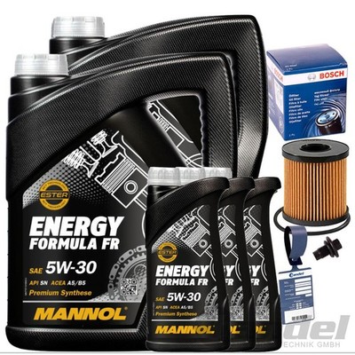 BOSCH ÖLFILTER 1457429249+MANNOL 5W30 ÖL für 3.2 TDCI FORD TRANSIT BUS KASTEN