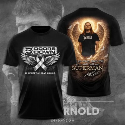 3 Doors Down x Brad Arnold 3D T Shirt All size S-5XL BS1272