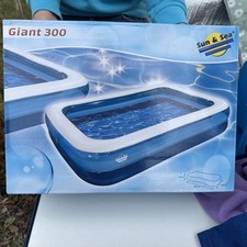 Giant Water Pool 300x180x50cm Familien-, Planschbecken Kinderpool …