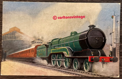 Vintage Trains London gelaufen Postkarte gelaufen 1965